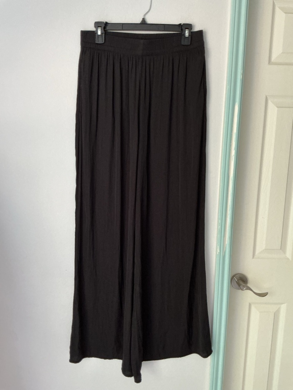 Zara Black Wide-Leg Pants - Picture 6 of 16